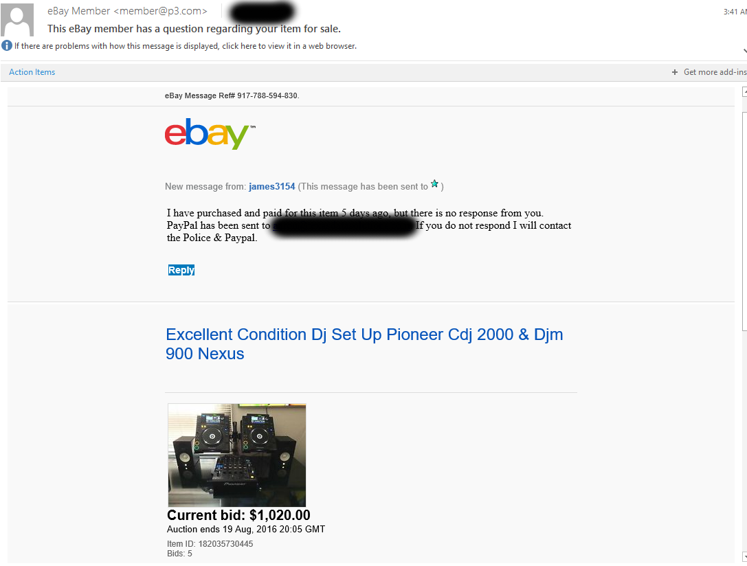 ebay scams
